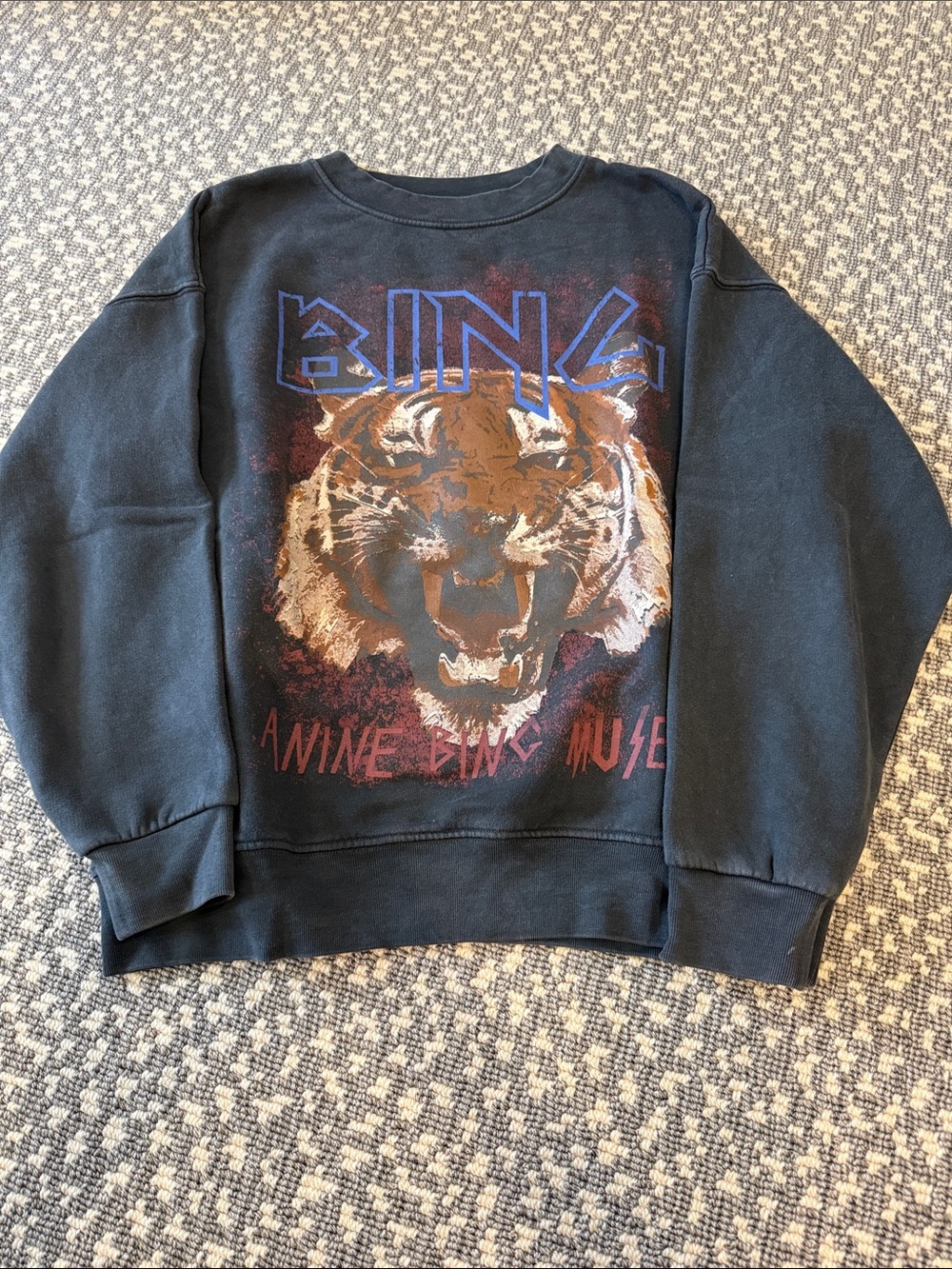 Anine Bing Black Tiger Sweatshirt - Picture 2 of 2